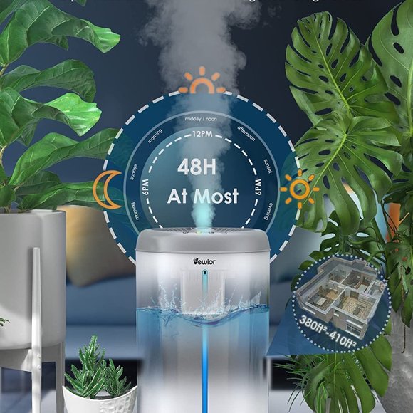 VEWIOR No Leaks 4.5L Cool Mist Humidifiers, Large Room Top Filling Up To 48 Hr - Picture 5 of 7